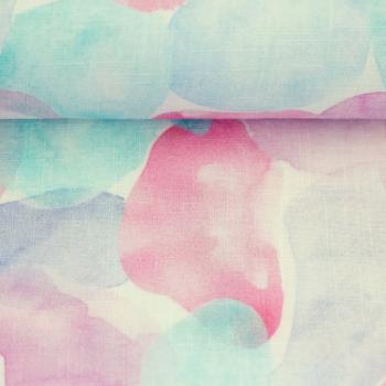 Preview: Double Slub Musselin Leo Print Tupfen pastell/mint by Swafing von Hip Som Hap